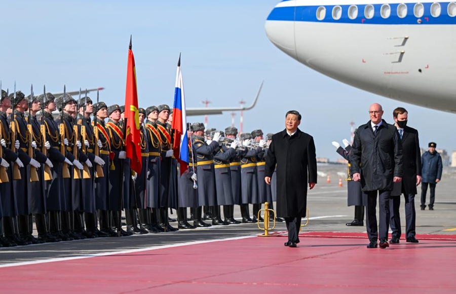 Xi Jinping atterrato a Mosca