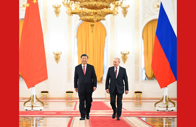 Xi Jinping, profondo colloquio con il presidente russo Vladimir Putin