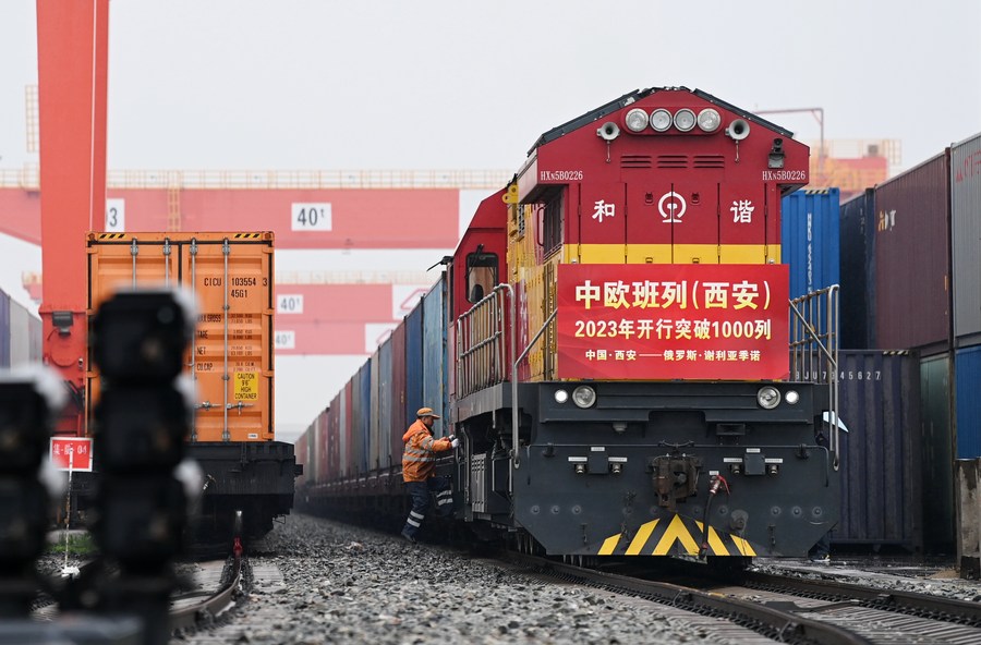 Lo Shaanxi vede oltre 1.000 viaggi di treni merci Cina-Europa quest'anno