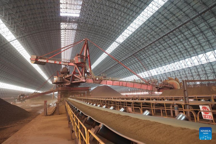 Hunan: deposito di materiali sfusi solidi adotta misure per ridurre l'inquinamento