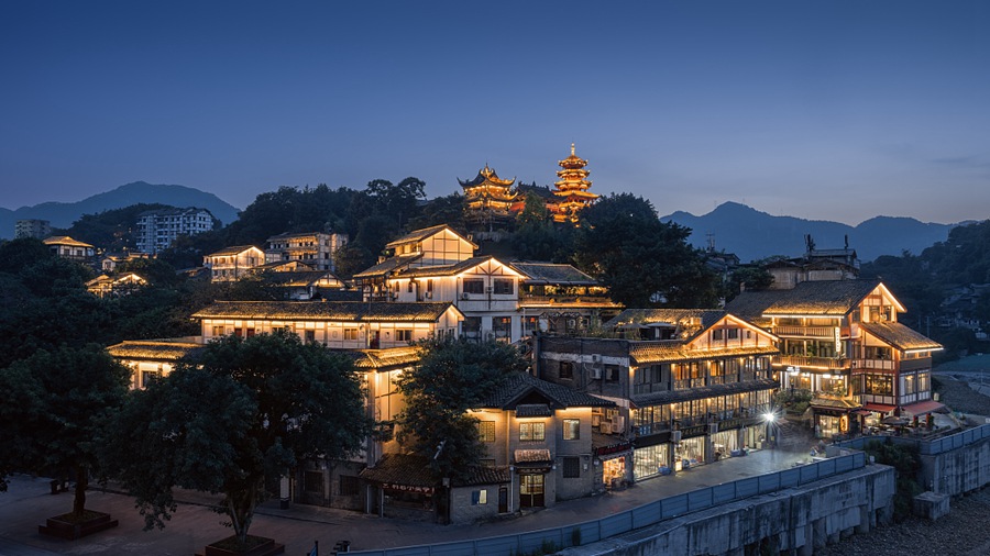 L'antico borgo Ciqikou a Chongqing