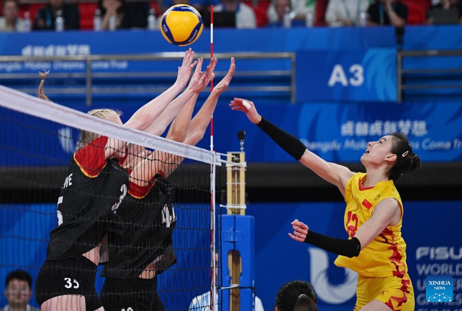Universiadi di Chengdu: la Cina supera la Germania 3-1 e vince la prima vittoria nella pallavolo femminile