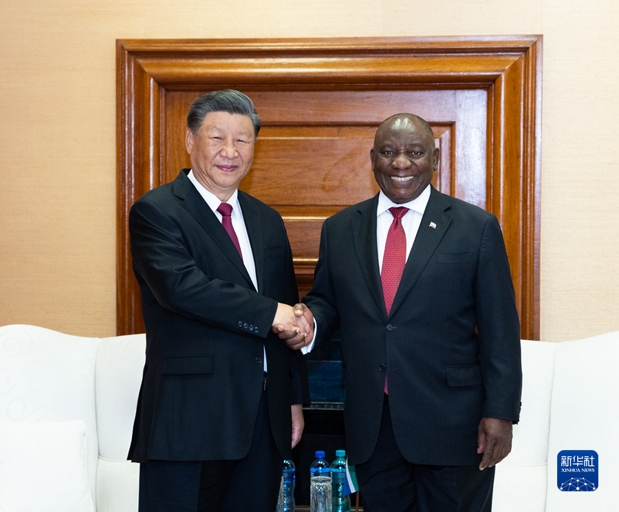 Incontro tra Xi Jinping e Cyril Ramaphosa