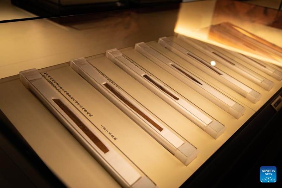 Più di 1.000 listelli di bambù in mostra nel museo cinese