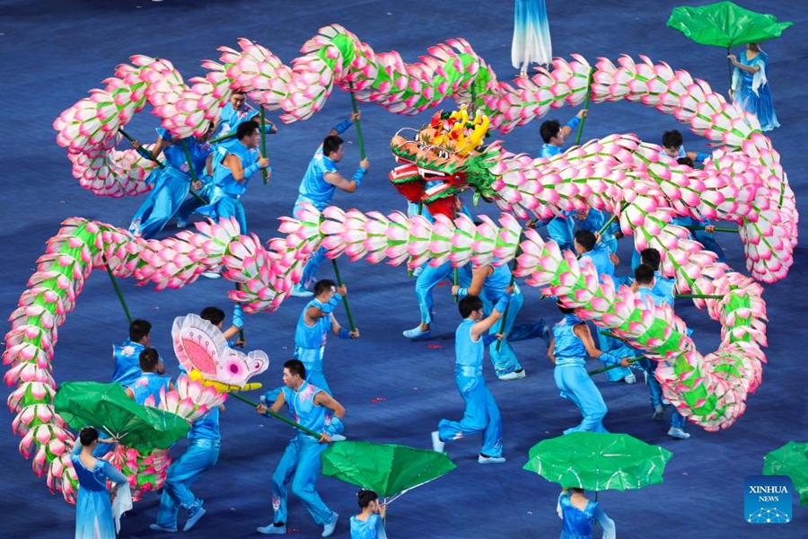 Cerimonia di apertura dei XIX Giochi Asiatici a Hangzhou
