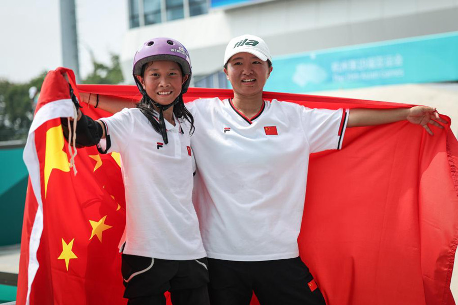 La 13enne Cui Chenxi, la più giovane campionessa cinese dei Giochi Asiatici