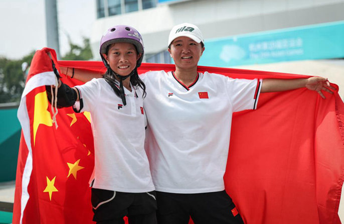 La 13enne Cui Chenxi, la più giovane campionessa cinese dei Giochi Asiatici