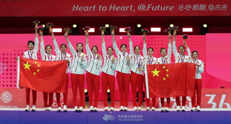 XIX Giochi Asiatici: la Cina ha vinto la medaglia d'oro nella finale femminile di pallavolo