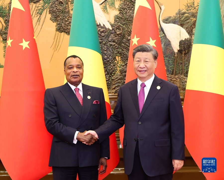 Beijing, incontro tra Xi Jinping e Denis Sassou Nguesso
