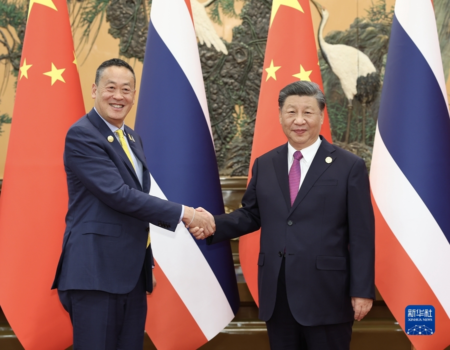 Xi Jinping incontra il premier thailandese Srettha Thavisin