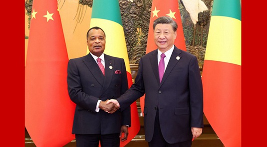 Beijing, incontro tra Xi Jinping e Denis Sassou Nguesso