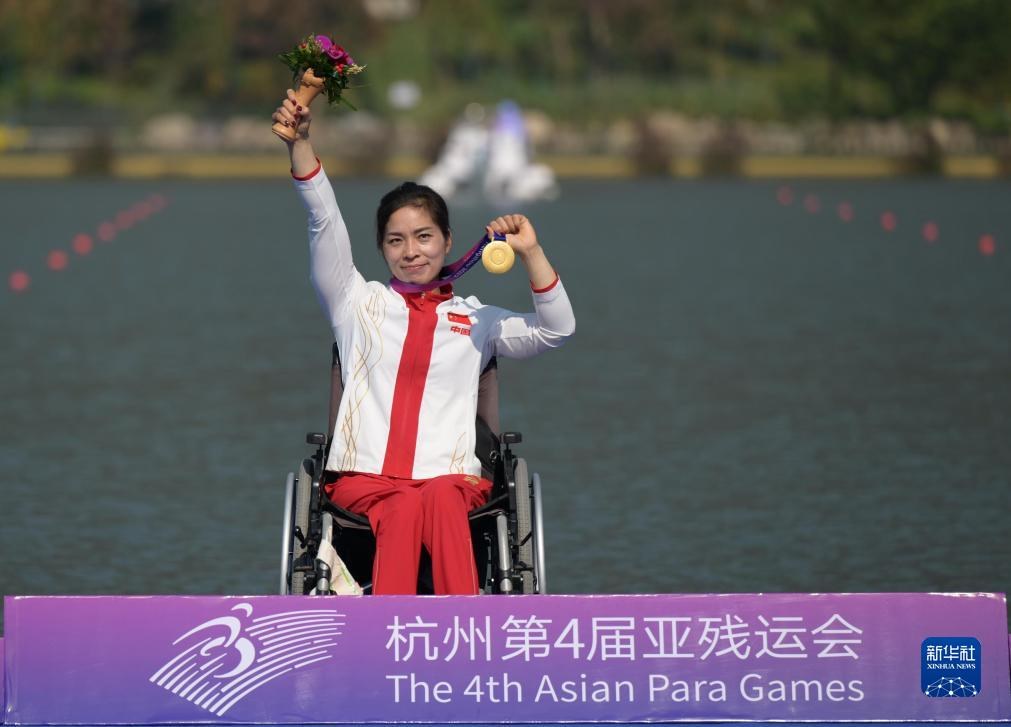 Prima medaglia d'oro agli Giochi para-asiatici di Hangzhou! La delegazione cinese vince la finale di canoa femminile KL1