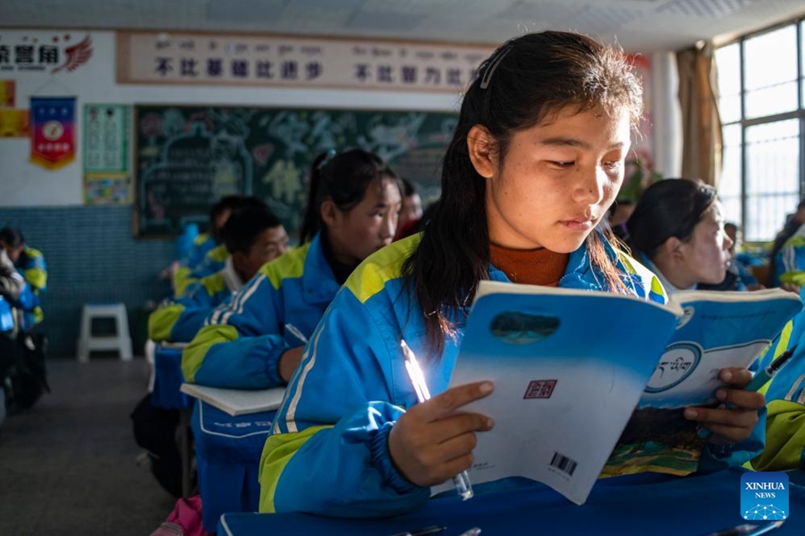 La vita scolastica nella contea di Damxung, nello Xizang cinese