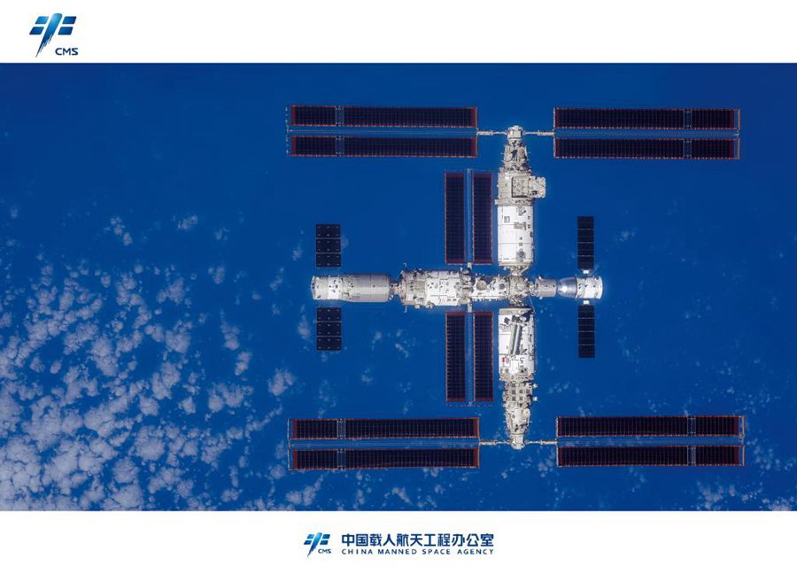 Presentate per la prima volta immagini panoramiche ad alta definizione della stazione spaziale combinata cinese
