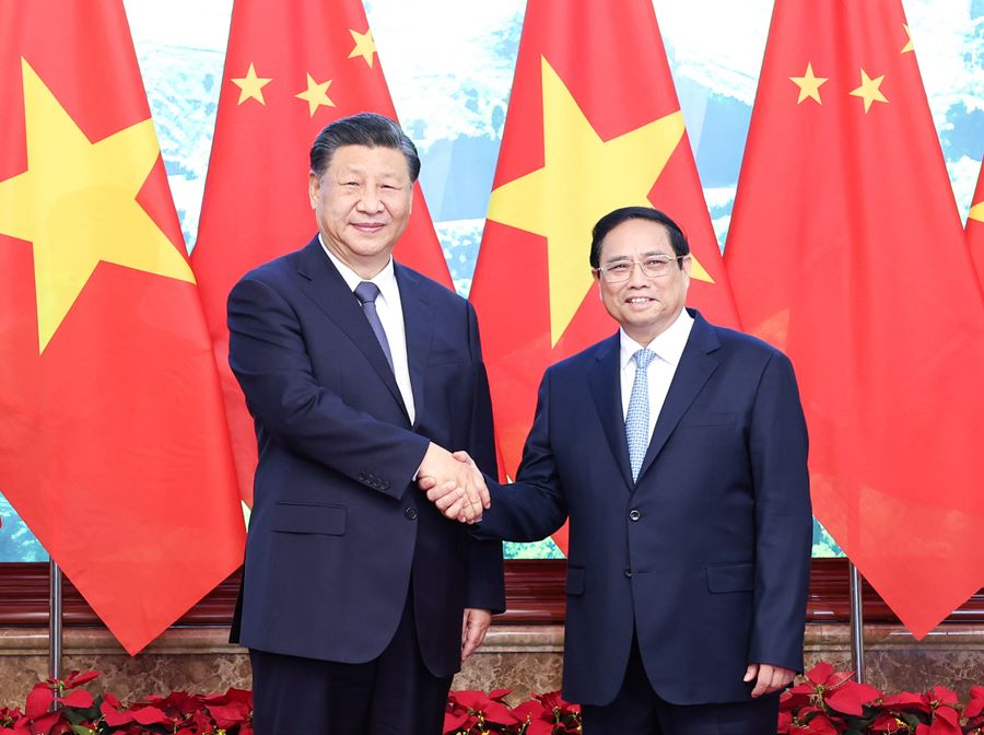 Xi Jinping incontra il Premier vietnamita, Pham Minh Chinh