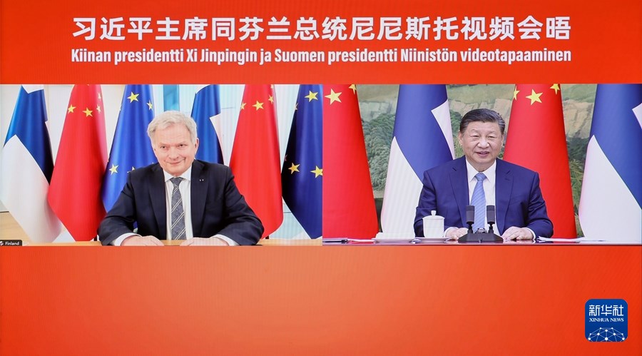 Xi Jinping, videoconferenza con il presidente finlandese Niinistö