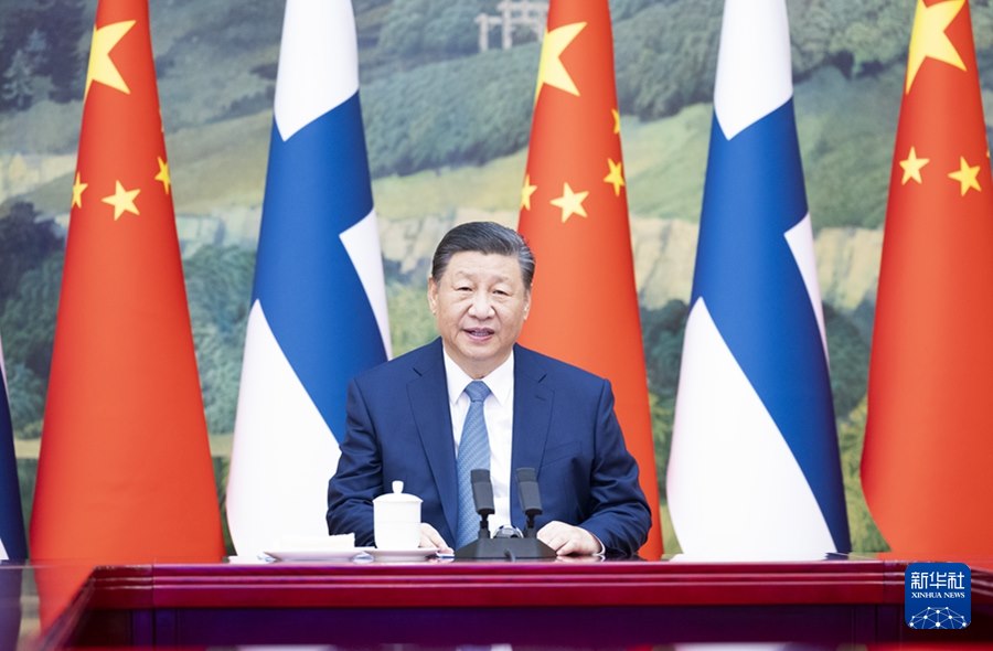 Xi Jinping, videoconferenza con il presidente finlandese Niinistö