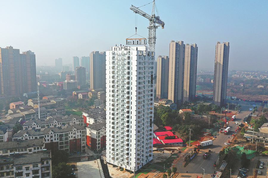 Società cinese costruisce un edificio di 26 piani in cinque giorni nello Hunan