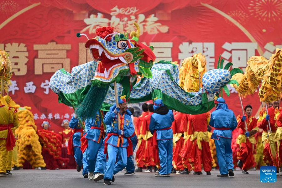 Tradizionale parata di Shehuo a Xining, Qinghai