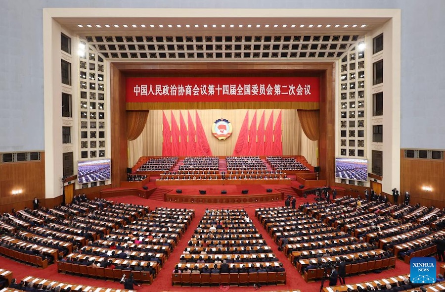 Il massimo organo consultivo politico cinese tiene la riunione di chiusura della sessione annuale