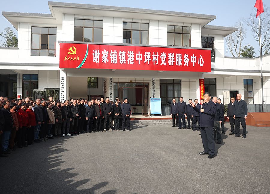 Ispezione di Xi Jinping a Changde, nella provincia dello Hunan