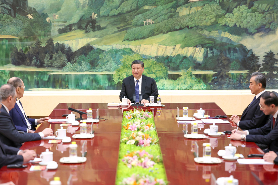 Incontro tra Xi Jinping e Sergey Lavrov