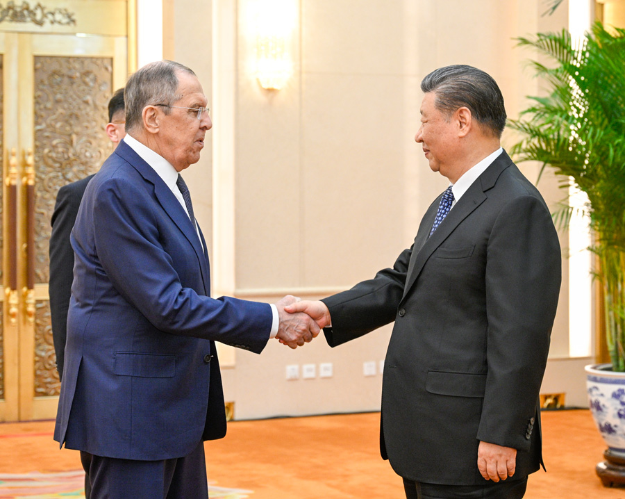 Incontro tra Xi Jinping e Sergey Lavrov