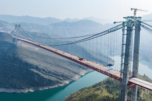 Completata la costruzione del ponte sul fiume Zangke nel Guizhou