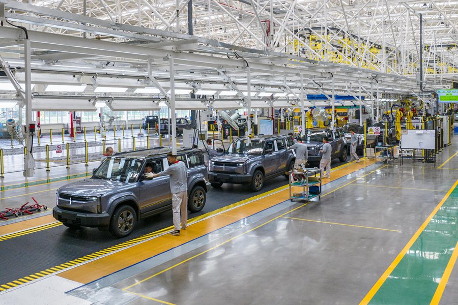 Auto a nuova energia cinese, il tasso di utilizzo della capacità produttiva dei veicoli elettrici è del 76%