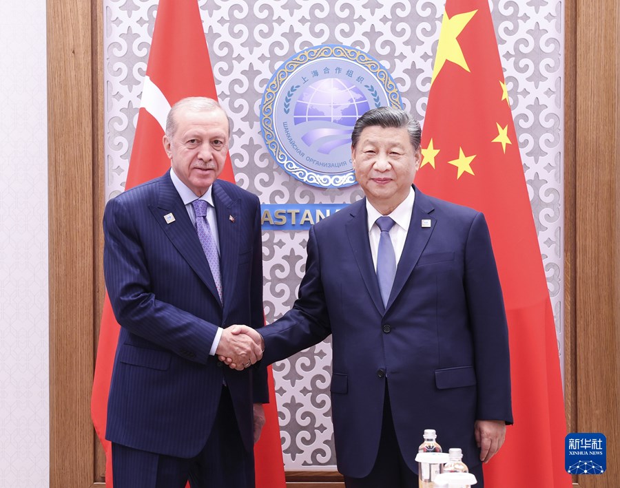 Xi Jinping incontra il Presidente turco Recep Tayyip Erdoğan