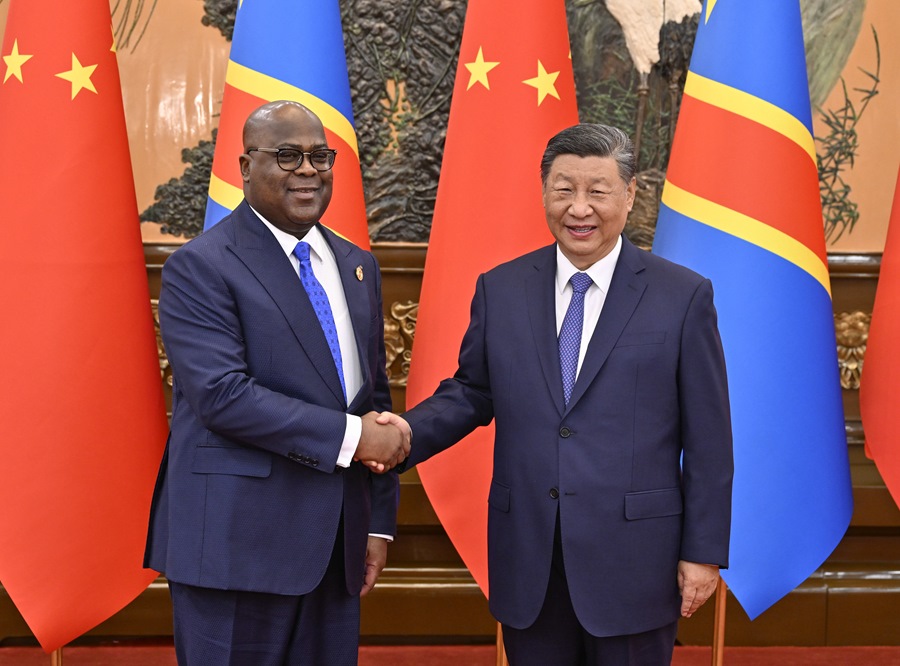 Incontro tra Xi Jinping e il Presidente della Repubblica Democratica del Congo, Felix Tshisekedi