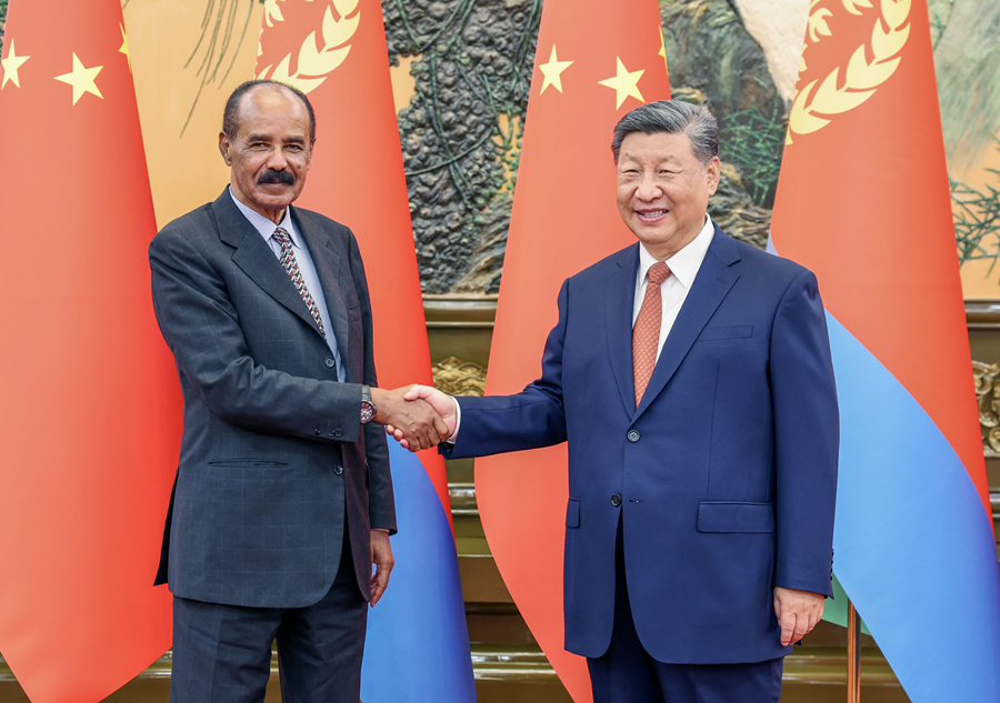 Incontro tra Xi Jinping e il Presidente eritreo, Isaias Afwerki