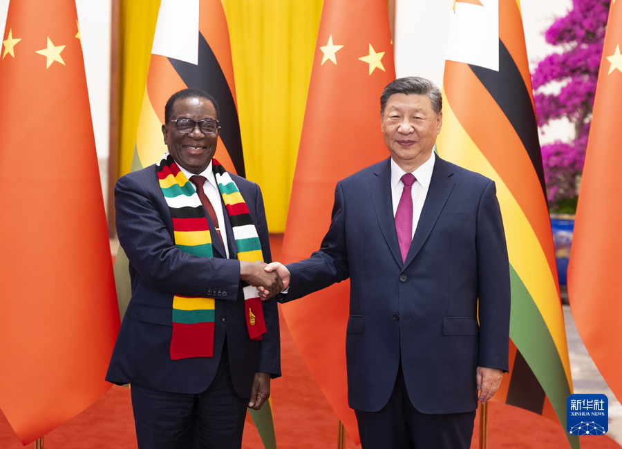 Incontro tra Xi Jinping e il Presidente dello Zimbabwe, Emmerson Dambudzo Mnangagwa