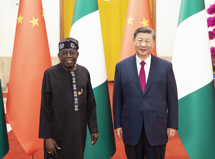 Incontro tra Xi Jinping e il Presidente nigeriano, Bola Tinubu