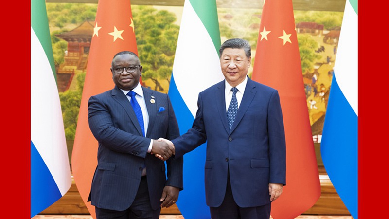 Incontro tra Xi Jinping e il Presidente della Sierra Leone, Julius Maada Bio