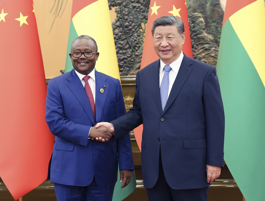 Incontro tra Xi Jinping e il Presidente della Guinea-Bissau, Umaro Sissoco Embaló