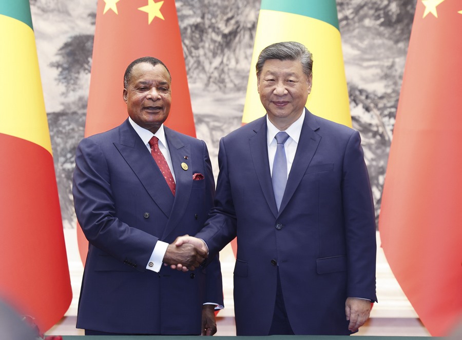 Incontro tra Xi Jinping e il Presidente della Repubblica del Congo, Denis Sassou Nguesso
