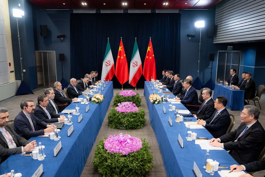 Incontro tra Xi Jinping e il presidente iraniano, Masoud Pezeshkian