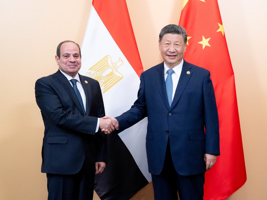 Incontro tra Xi Jinping e il presidente egiziano, Abdel-Fattah al-Sisi