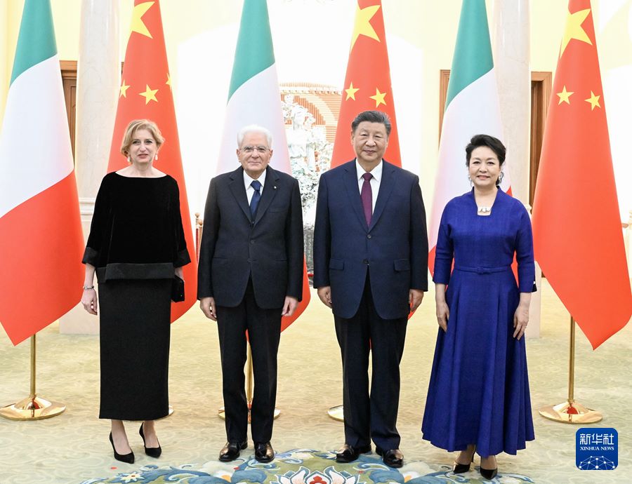 Xi Jinping incontra Sergio Mattarella