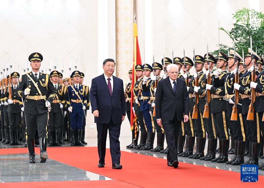 Xi Jinping incontra Sergio Mattarella