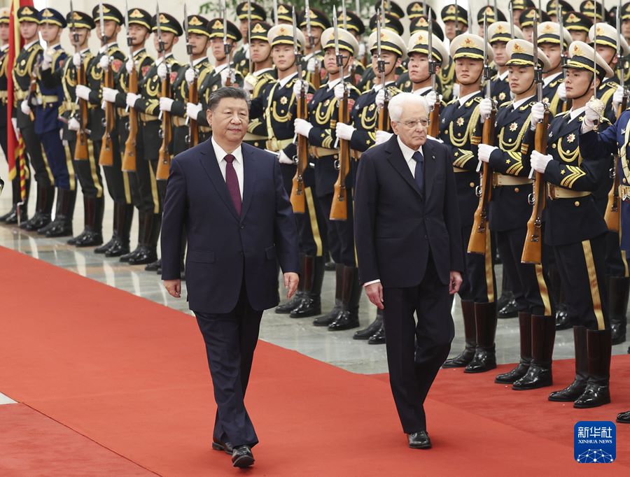 Xi Jinping incontra Sergio Mattarella