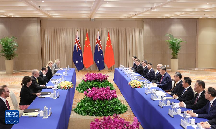 Xi Jinping incontra il premier australiano Anthony Albanese