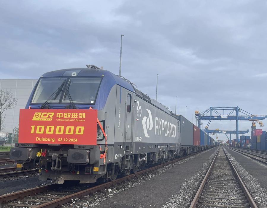 Arriva in Germania il 100.000° treno merci Cina-Europa
