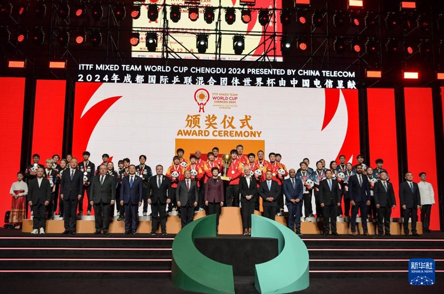 La nazionale di tennistavolo sconfigge la Corea del Sud e vince il titolo di Coppa del Mondo a squadre miste