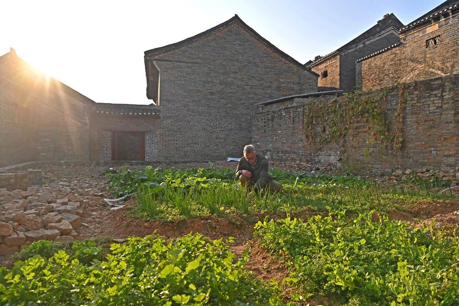 Antichi edifici ben conservati in un villaggio di oltre 400 anni nel Guangxi, nella Cina meridionale