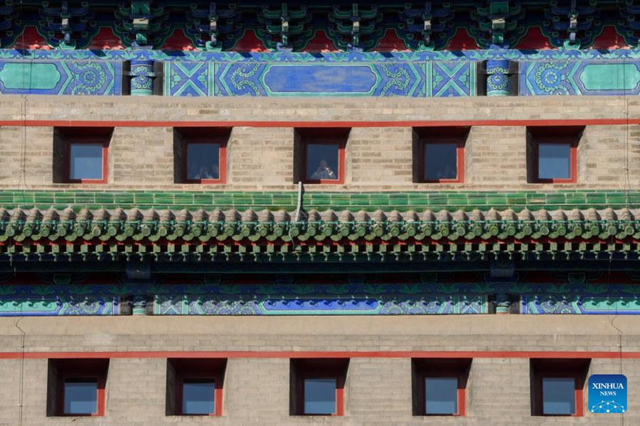 La torre di guardia Zhengyangmen a Beijing riapre al pubblico