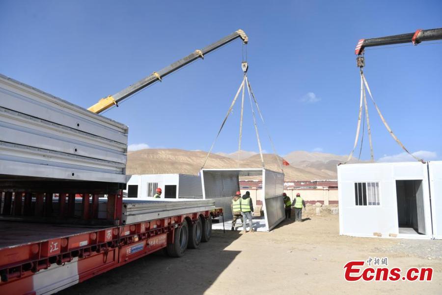 Case a pannelli costruite nello Xizang colpita dal terremoto