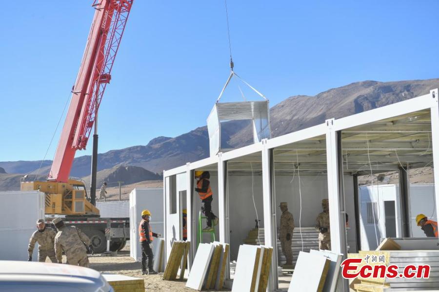 Case a pannelli costruite nello Xizang colpita dal terremoto