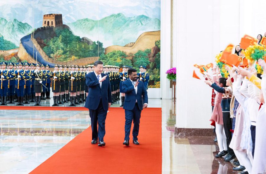 Beijing, colloquio tra Xi Jinping e il Presidente dello Sri Lanka
